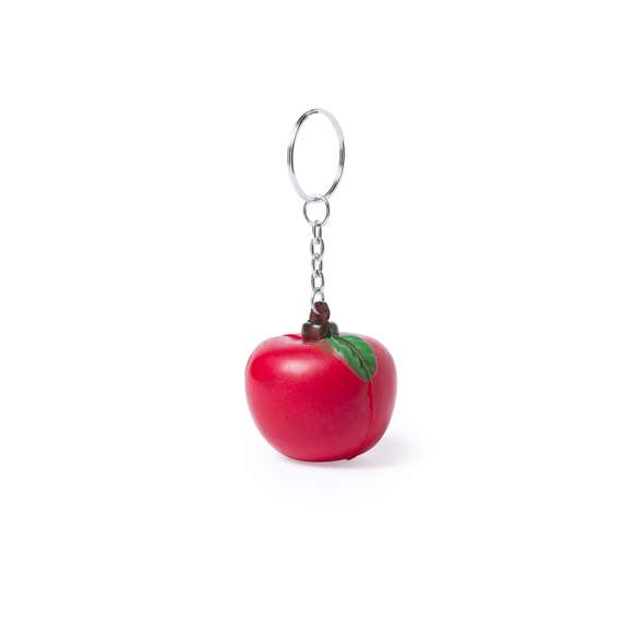  	Original llavero antiestrés con cuerpo en suave PU en divertidos diseño de frutas.