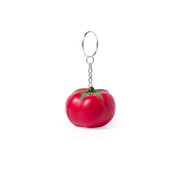  	Original llavero antiestrés con cuerpo en suave PU en divertidos diseño de frutas.