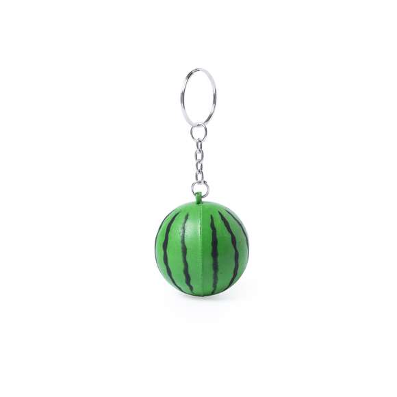  	Original llavero antiestrés con cuerpo en suave PU en divertidos diseño de frutas.