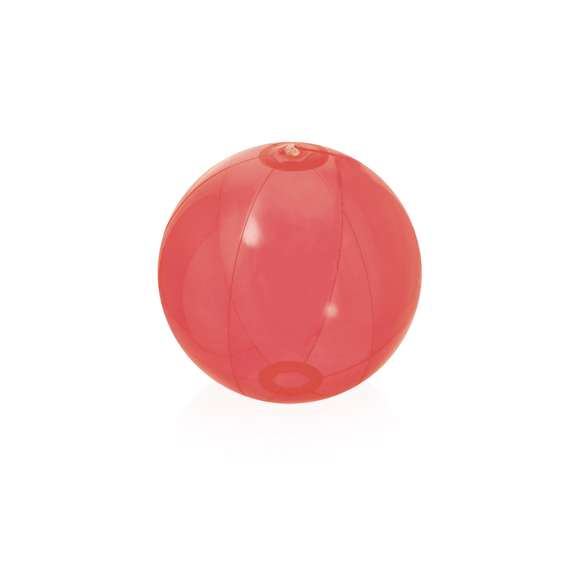  	Balón inflable de PVC en variada gama de alegres colores. De acabado transparente, excepto color blanco en acabado translúcido.