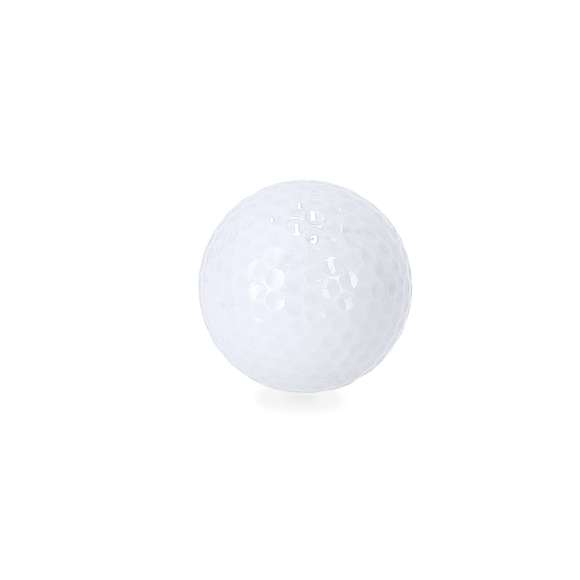 Bola de golf en variados colores, de resistente resina de 4 capas y 4,2cm de diámetro.