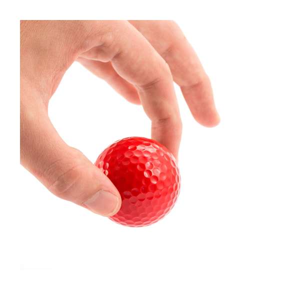 Bola de golf en variados colores, de resistente resina de 4 capas y 4,2cm de diámetro.
