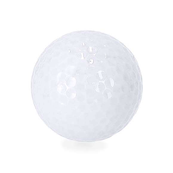 Bola de golf en variados colores, de resistente resina de 4 capas y 4,2cm de diámetro.