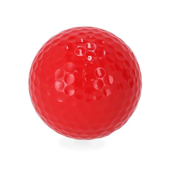 Bola de golf en variados colores, de resistente resina de 4 capas y 4,2cm de diámetro.