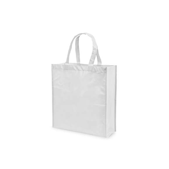 Bolsa de alta calidad en non-woven laminado de 110g/m2, en variada gama de vivos colores brillantes. Con asas reforzadas cortas de 35cm, fuelle y acabado cosido. Resistencia hasta 5kg de peso.