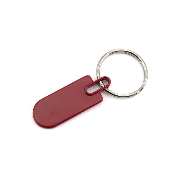 Llavero de divertido diseño de variados y vivos colores. Con cuerpo metálico troquelado especialmente diseñado para marcaje en doming/gota de resina.