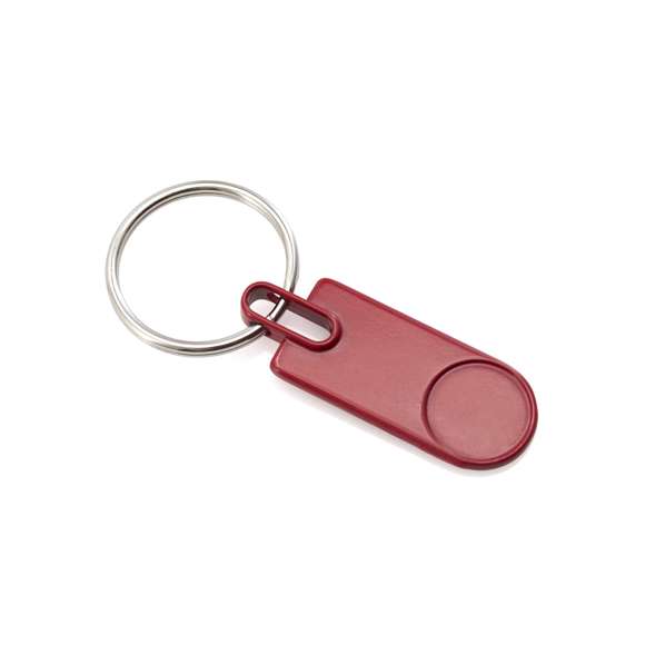 Llavero de divertido diseño de variados y vivos colores. Con cuerpo metálico troquelado especialmente diseñado para marcaje en doming/gota de resina.