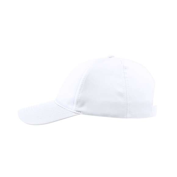 Gorra tipo trucker de 5 paneles en material 100% poliéster de suave acabado y cierre ajustable de velcro. Con frontal en color blanco y cuerpo/visera en variada gama de vivos colores. Especialmente diseñada para marcaje en sublimación.