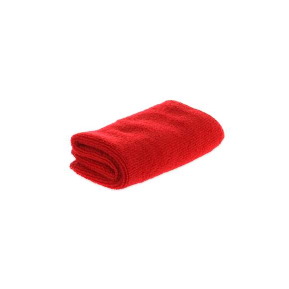 Divertida toalla perro en absorbente y suave microfibra de 310g/m2 en vivos colores. Presentada en estuche de PVC transparente de diseño.