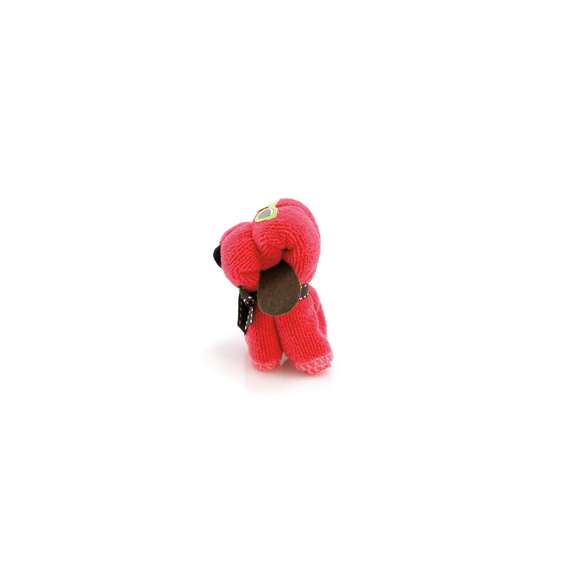 Divertida toalla perro en absorbente y suave microfibra de 310g/m2 en vivos colores. Presentada en estuche de PVC transparente de diseño.