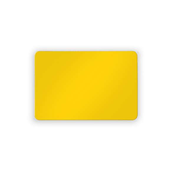Imán de 6x4cm con superficie brillante en variada gama de vivos colores.