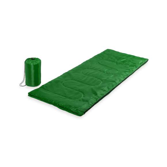 Saco de dormir en variados colores, de suave material con grueso acolchado interior. Con cierre de cremallera de apertura total con doble tirador interior y exterior. Funda autocierre a juego con resistente cordón.