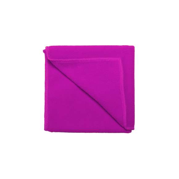 Toalla de mano de 45x30cm en absorbente y suave microfibra de alto gramaje -345g/m2- en variados colores. Presentada en funda de PVC.