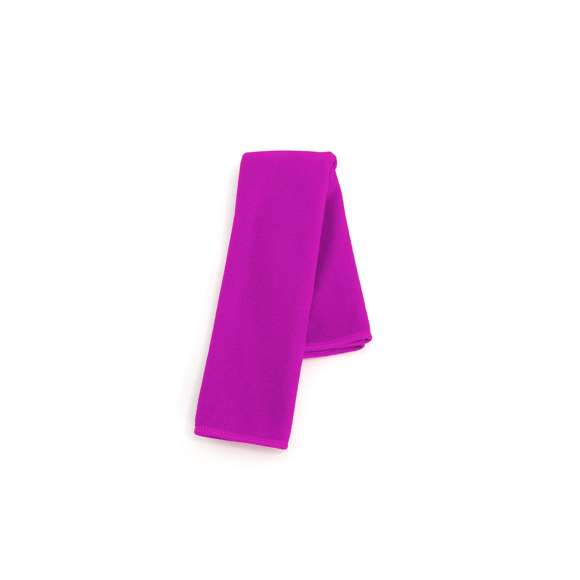 Toalla de mano de 45x30cm en absorbente y suave microfibra de alto gramaje -345g/m2- en variados colores. Presentada en funda de PVC.