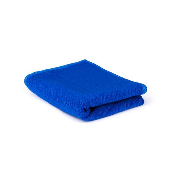 Toalla de mano de 45x30cm en absorbente y suave microfibra de alto gramaje -345g/m2- en variados colores. Presentada en funda de PVC.