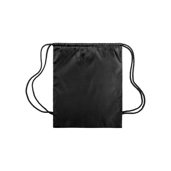 Mochila de cuerdas extra gruesas en suave poliéster 210T de alegres colores y extensa gama de colores. Con cuerdas autocierre a juego.