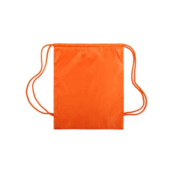 Mochila de cuerdas extra gruesas en suave poliéster 210T de alegres colores y extensa gama de colores. Con cuerdas autocierre a juego.