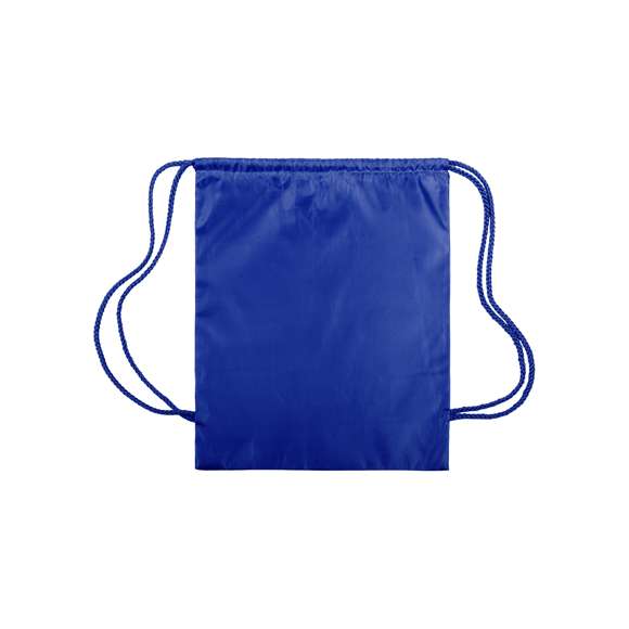 Mochila de cuerdas extra gruesas en suave poliéster 210T de alegres colores y extensa gama de colores. Con cuerdas autocierre a juego.