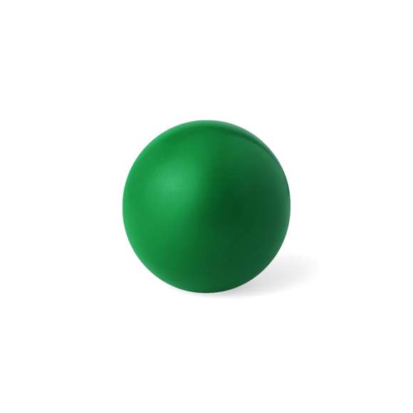 Pelota antiestrés en extensa gama de vivos colores y suave cuerpo con acolchado de PU brillante.
