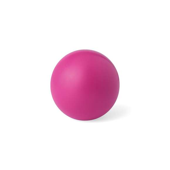 Pelota antiestrés en extensa gama de vivos colores y suave cuerpo con acolchado de PU brillante.