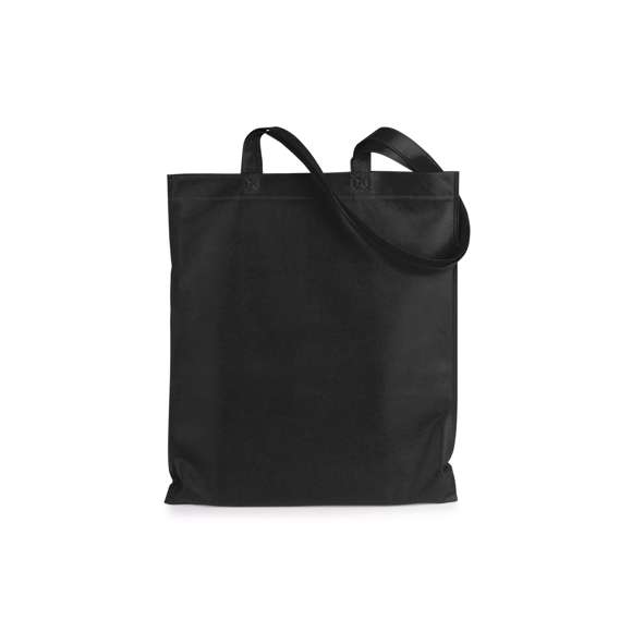 Bolsa fabricada non-woven de 80g/m2. De acabado termosellado y asas largas reforzadas de 68cm. Disponible en variada gama de colores.