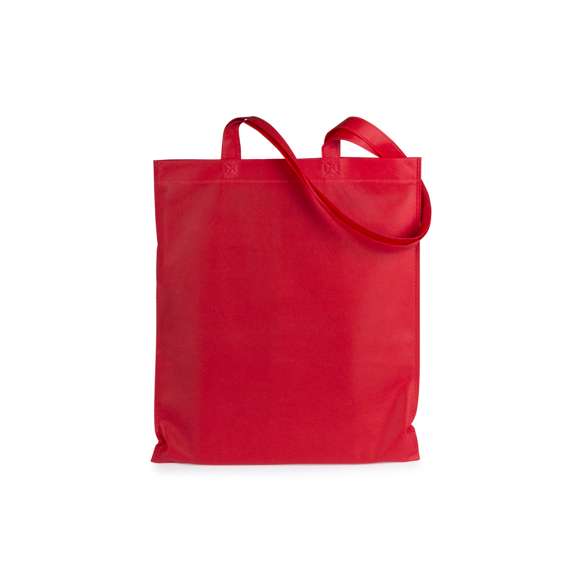 Bolsa fabricada non-woven de 80g/m2. De acabado termosellado y asas largas reforzadas de 68cm. Disponible en variada gama de colores.