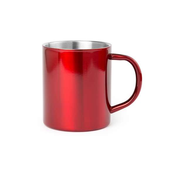 Taza de acero inox de 280ml de capacidad con original diseño bicolor. Con cuerpo de acabado brillante en llamativos colores y presentada en caja individual.