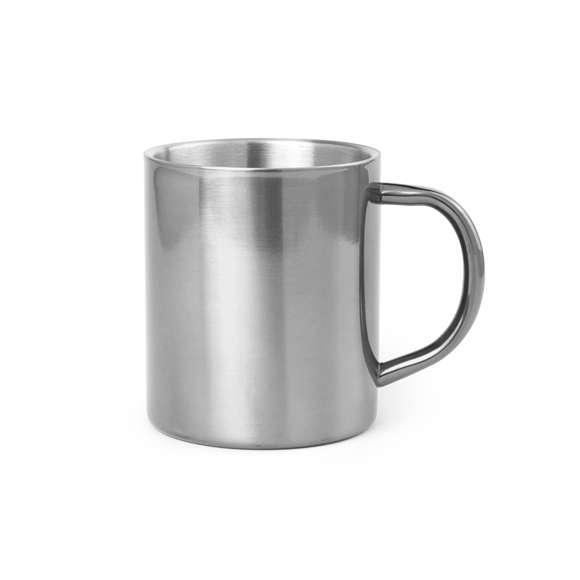 Taza de acero inox de 280ml de capacidad con original diseño bicolor. Con cuerpo de acabado brillante en llamativos colores y presentada en caja individual.