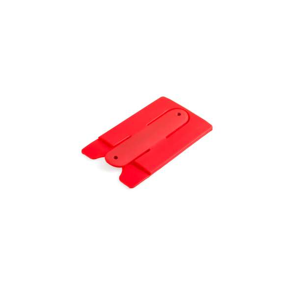 Funda multiusos en suave silicona de llamativos colores y con bolsilllo integrado. Soporte con mecanismo desplegable.