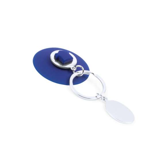 Original llavero metálico con ventosa extraíble en vivos colores. Sólo hay que fijar la ventosa a una superficie plana para colgar el llavero. Con chapa metálica para marcaje en láser.