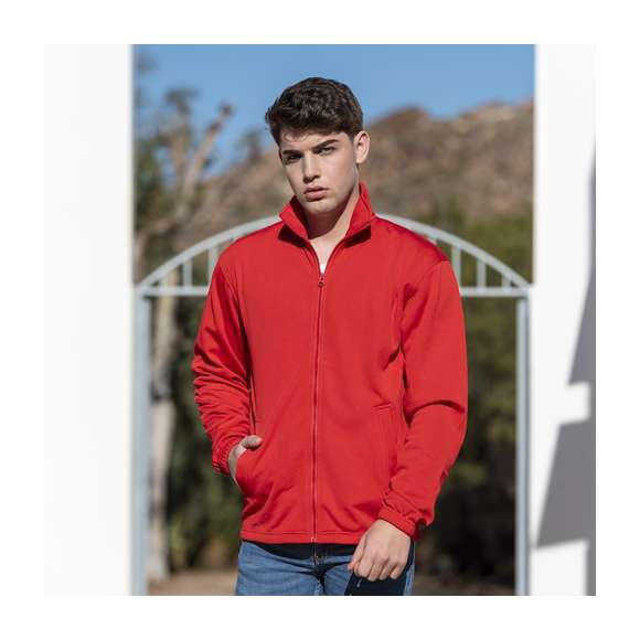 Chaqueta técnica para adulto unisex. Con cierre de cremallera a juego, bolsillos laterales y en material 100% poliéster de 265g/m2. Disponible en variada gama de vivos colores. Tallas S, M, L, XL, XXL.