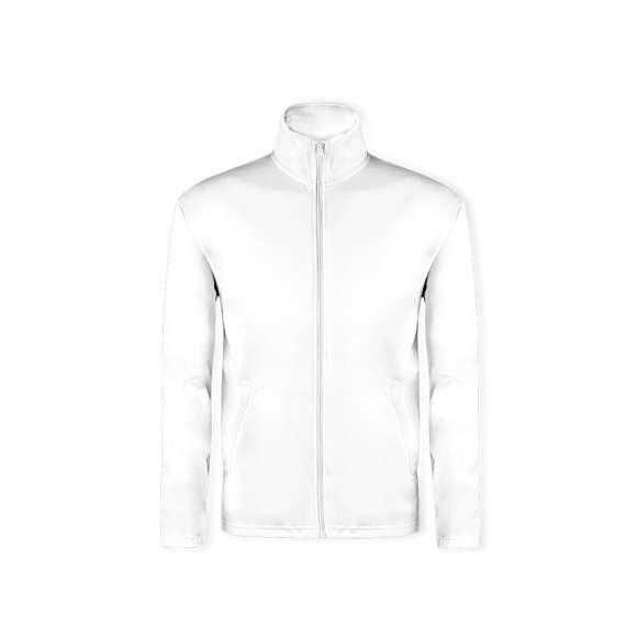 Chaqueta técnica para adulto unisex. Con cierre de cremallera a juego, bolsillos laterales y en material 100% poliéster de 265g/m2. Disponible en variada gama de vivos colores. Tallas S, M, L, XL, XXL.