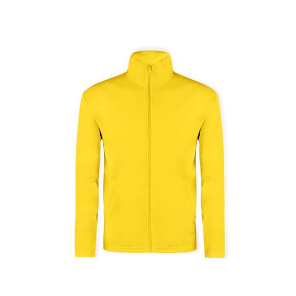 Chaqueta técnica para adulto unisex. Con cierre de cremallera a juego, bolsillos laterales y en material 100% poliéster de 265g/m2. Disponible en variada gama de vivos colores. Tallas S, M, L, XL, XXL.