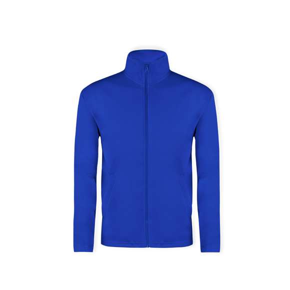 Chaqueta técnica para adulto unisex. Con cierre de cremallera a juego, bolsillos laterales y en material 100% poliéster de 265g/m2. Disponible en variada gama de vivos colores. Tallas S, M, L, XL, XXL.