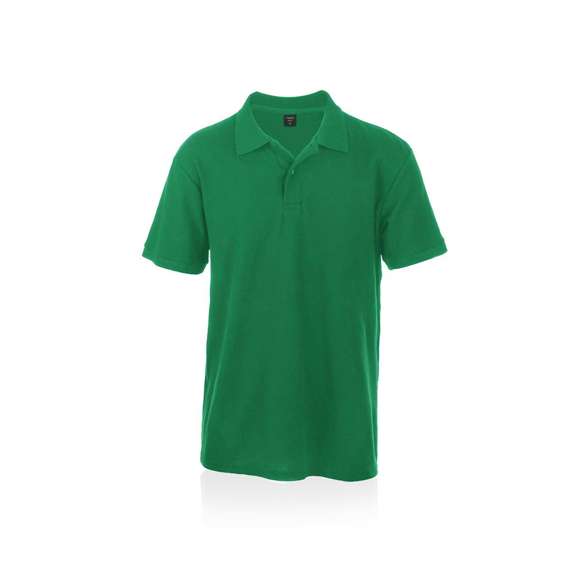 Polo de piqué en material 100% algodón. Con dos botones de cierre a juego y disponible en variada gama de vivos colores. Tallas S, M, L, XL, XXL