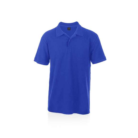 Polo de piqué en material 100% algodón. Con dos botones de cierre a juego y disponible en variada gama de vivos colores. Tallas S, M, L, XL, XXL