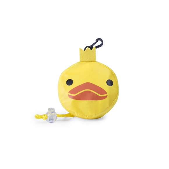 Mochila de cuerdas plegable para niño, en poliéster 190T de alegre diseño de animales y variada gama de colores. Con asa de transporte, cuerdas autocierre y refuerzos laterales a juego. Plegado de pequeño tamaño en forma de animalitos, con cuerda a juego y accesorio de ajuste.