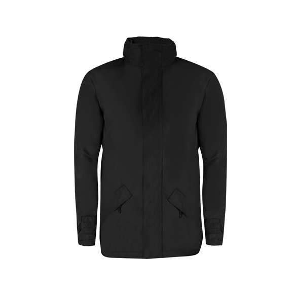 Parka con exterior en suave y resistente poliéster con tratamiento impermeable de vivos colores e interior en cálido polar fleece de 200g/m2. Con capucha de cierre de cremallera integrada en cuello y doble cierre principal: de cremallera con cinta en tirador y tapeta de velcro. Con bolsillos laterales de cierre de cremallera con cinta en tirador. Disponible en tallas S, M, L, XL, XXL. Con cremallera interior para fácil marcaje.