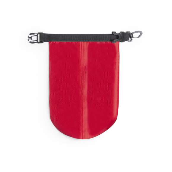 Bolsa impermeable de 2,3l de capacidad, fabricada en resistente ripstop. Cierre de seguridad, asa con hebilla de ajuste y mosquetón incluido. Disponible en variada gama de colores brillantes.