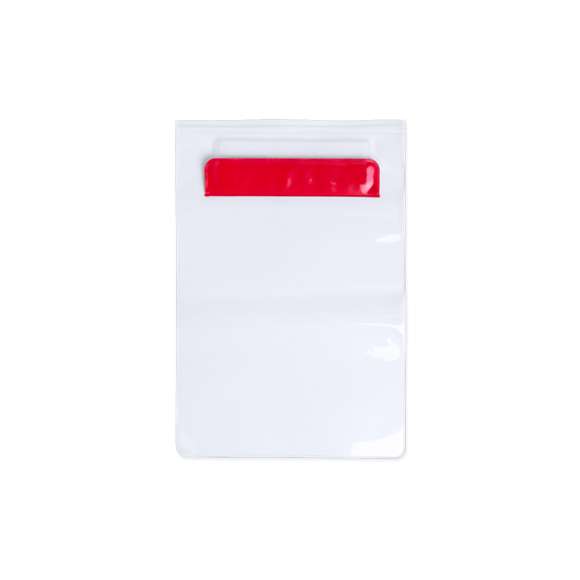 Práctico portatodo impermeable en PVC con función táctil, diseñado especialmente para tablets de hasta 9,7 pulgadas y doble sistema de seguridad para preservar la estanqueidad. Con solapa frontal en variada gama de colores.