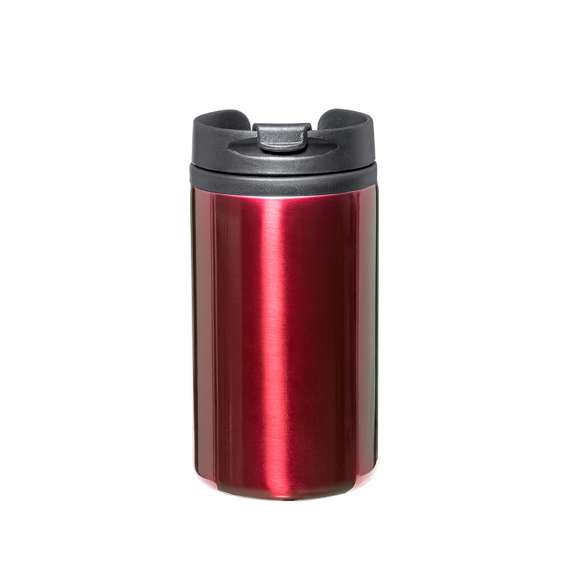 Vaso fabricado en acero inox de 290ml de capacidad con cuerpo en vivos colores de acabado brillante. Con tapa dosificador y base acolchada de suave espuma. Es ideal para tener en tu escritorio, mesa o en cualquier superficie donde disfrutar tranquilamente de tu bebida favorita.
