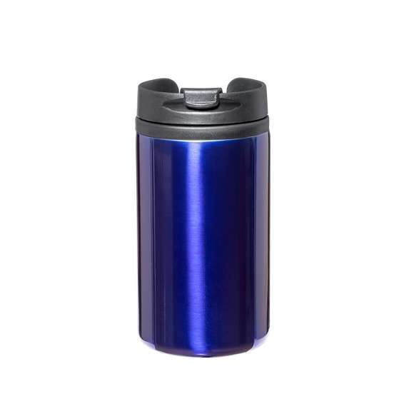 Vaso fabricado en acero inox de 290ml de capacidad con cuerpo en vivos colores de acabado brillante. Con tapa dosificador y base acolchada de suave espuma. Es ideal para tener en tu escritorio, mesa o en cualquier superficie donde disfrutar tranquilamente de tu bebida favorita.
