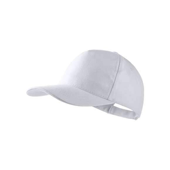 Cómoda gorra de 5 paneles confeccionada en material 100% algodón peinado. Con visera acolchada y orificios bordados para una mayor ventilación y un práctico cierre ajustable de velcro. Disponible en amplia gama de colores.