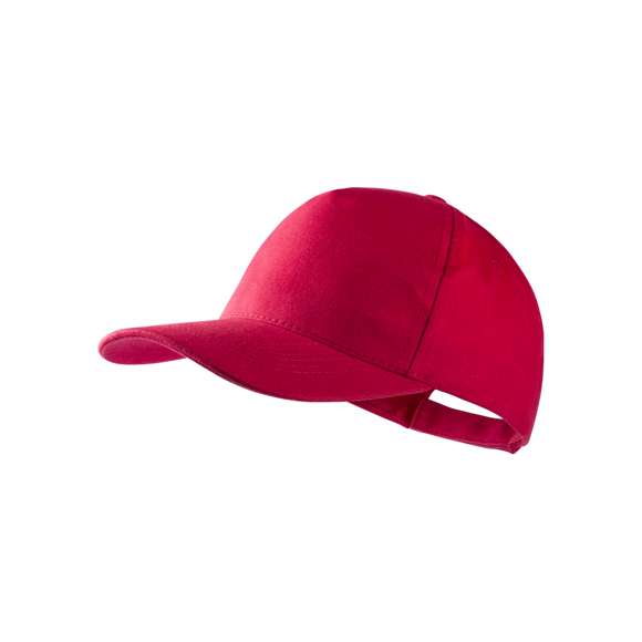 Cómoda gorra de 5 paneles confeccionada en material 100% algodón peinado. Con visera acolchada y orificios bordados para una mayor ventilación y un práctico cierre ajustable de velcro. Disponible en amplia gama de colores.