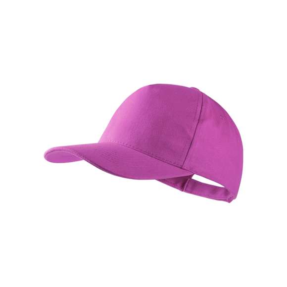 Cómoda gorra de 5 paneles confeccionada en material 100% algodón peinado. Con visera acolchada y orificios bordados para una mayor ventilación y un práctico cierre ajustable de velcro. Disponible en amplia gama de colores.
