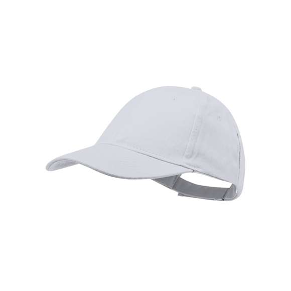 Gorra de 6 paneles en material 100% algodón peinado. En variada gama de vivos colores y con acolchado en visera. Orificios de ventilación bordados y cierre ajustable de velcro.