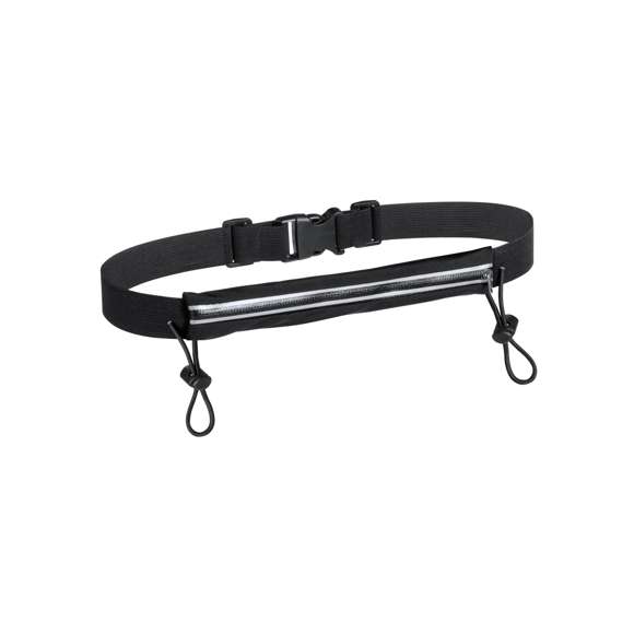  	Riñonera portadorsal de alta calidad y resistente a las salpicaduras de agua en spandex de suave acabado con cremallera en gris. Diseñada para actividades deportivas y de ocio. Elásticos para dorsal con accesorios de ajuste y cintura elástica con cierre de clic ajustable.