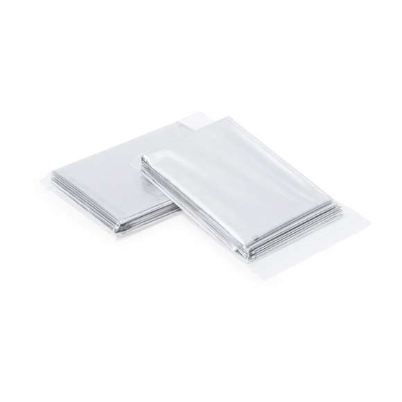 Manta térmica de material técnico impermeable y corta vientos con interior de aluminio. De fácil plegado y diseñada para actividades deportivas y de ocio.