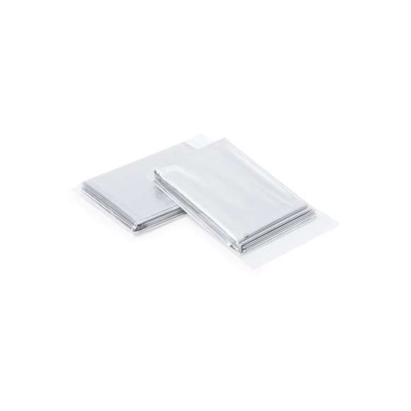 Manta térmica de material técnico impermeable y corta vientos con interior de aluminio. De fácil plegado y diseñada para actividades deportivas y de ocio.