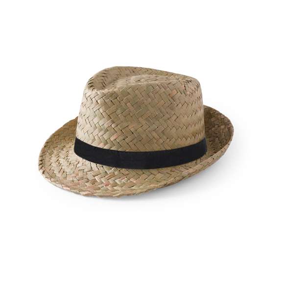 Sombrero de paja. Fabricado con paja trenzada en color blanco o verde natural, su forma de confeccionarlo hace que sea transpirable. Cuenta con una cinta interior para que sea más confortable.